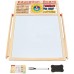 Wood Standing Double Sided Magnetic Drawing Board for Boys and Girls