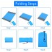 Oversize Waterproof Sand Free Beach Blanket Mat, portable travel Accessories Family Picnic Camping Mat (Blue) + cellphone Case