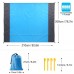 Oversize Waterproof Sand Free Beach Blanket Mat, portable travel Accessories Family Picnic Camping Mat (Blue) + cellphone Case
