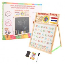 Wood Standing Double Sided Magnetic Drawing Board for Boys and Girls