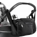 Universal Baby Stroller Storage Bag with 2 waterproof leak-proof insulated cup holders and large Detachable zippered clutch bag