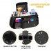 Universal Baby Stroller Storage Bag with 2 waterproof leak-proof insulated cup holders and large Detachable zippered clutch bag